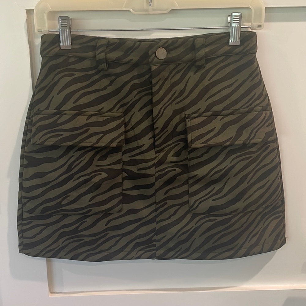 NWT Jealous Tomato Zebra Mini Skirt from Nordstrom